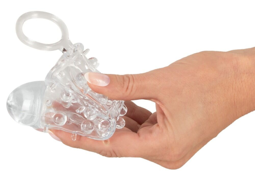 Penis Vergrösserungshülle m. Noppen Crystal Skin TPE