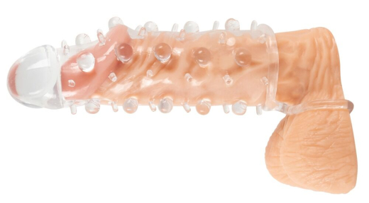 Penis Vergrösserungshülle m. Noppen Crystal Skin TPE