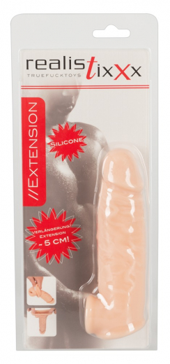 Penis Vergrösserungshülle Silikon RealistixXx Extension 5cm