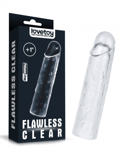 Penis Enlargement-Sleeve transparent 2.5cm TPE