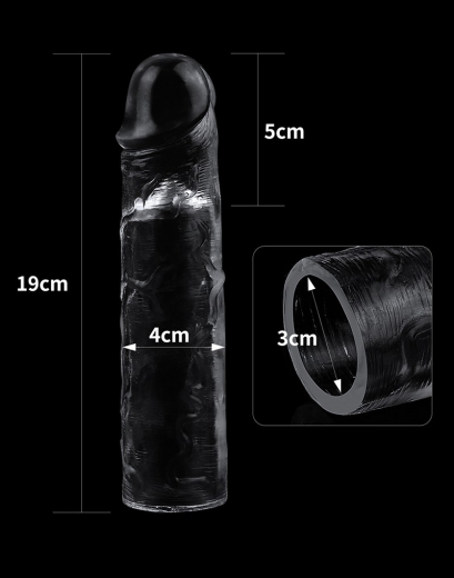 Penis Enlargement-Sleeve transparent 5cm TPE