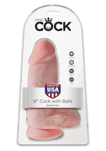 Penisdildo extra dick King Cock Chubby 9 Inch Balls haut