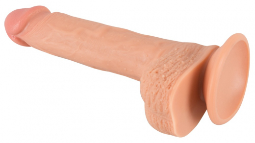 Penisdildo m. Saugfuss & hartem Kern Real Lover medium