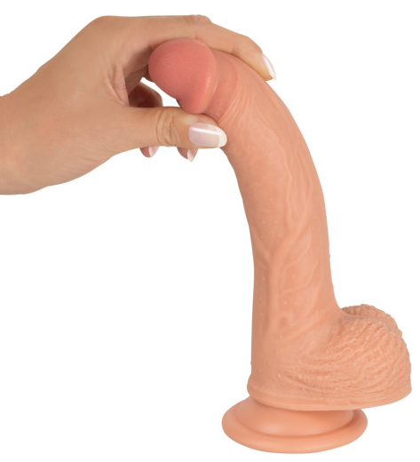Penisdildo m. Saugfuss & hartem Kern Real Lover medium