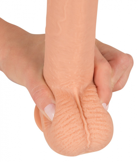 Penisdildo m. Saugfuss & hartem Kern Real Lover medium