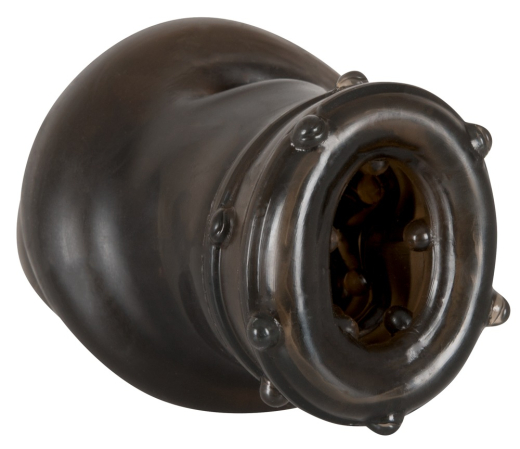 Penis Sleeve ribbed & nubbed TPE smoke