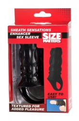 Penis Sheath w. Nubs Black Sensations TPE