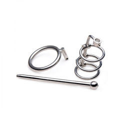 Peniskäfig m. hohlem Harnröhrenstab Gates-of-Hell Edelstahl abschliessbar