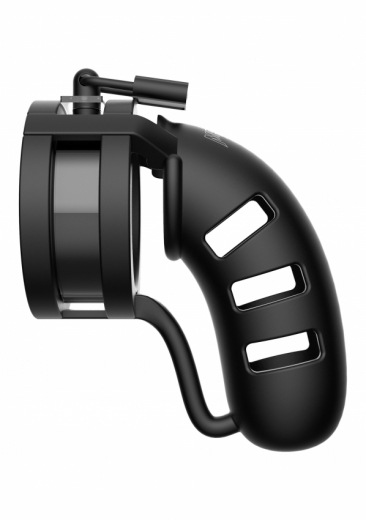 Chastity Penis Cage w. Ball-Splitter Mancage 19 Silicone large