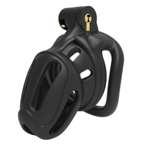 Cage à pénis avec serrure intégrée Armoria ABS noir