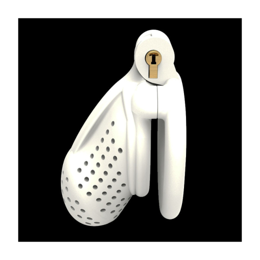 Peniskäfig m. integriertem Schloss Dottia ABS weiss