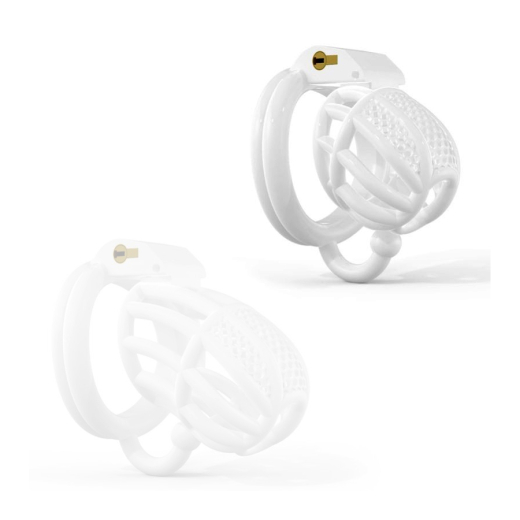 Penis-Cage w. integrated Lock & Testicle Hook Filly S ABS white lightweight Plastic from COCKLOCK buy cheap