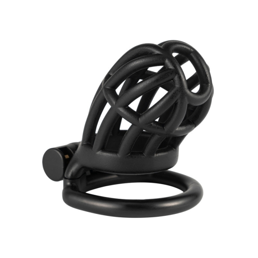 Penis-Cage w. integrated Lock Slutypig ABS black