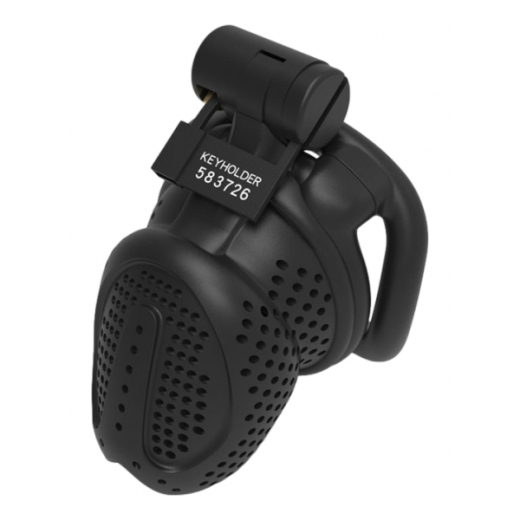 Peniskäfig m. integriertem Schloss Timea ABS schwarz