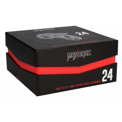 Cage à pénis Mancage 24 silicone tube à pénis souple & 4 cockrings de différentes tailles de MANCAGE à bas prix