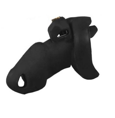 Peniskäfig Silikon 10.5x3.5cm Flexy M schwarz