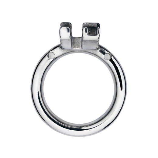 Peniskäfig Stahlnetz m. internem Schloss medium Keuschheitskäfig aus feinmaschigem Stahlnetz Basisring 45mm kaufen