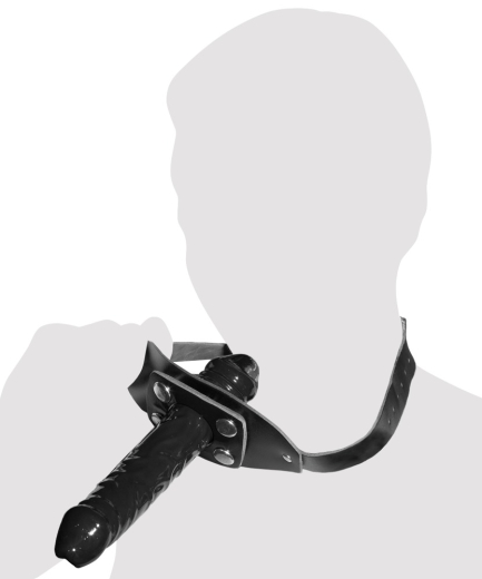 Bâillon pour le pénis avec godemiché extérieur amovible avec embout pour le pénis & godemiché en latex amovible de ZADO à bas prix