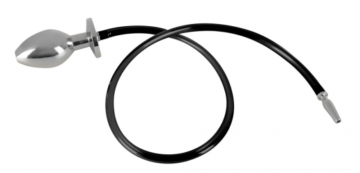 Plug pénien & plug anal creux Piss-to-Ass Acier inoxydable