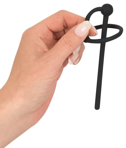 Penisplug hohl m. Eichelring Piss Play 6mm Silikon biegsamer & hohler Dilator mit Stop-Kugel von PENISPLUG günstig kaufen