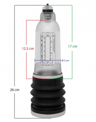 Penispumpe Bathmat HydroMax-5 transparent für erigierte Penisgrössen bis 12.7cm günstig kaufen
