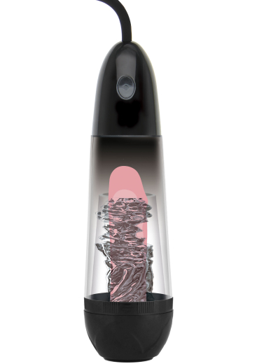 Penispumpe Fusion-X Maginfying Sleeve Pump mit texturierter TPE Innenhülle & T-Griff von HIDDEN DESIRE günstig kaufen