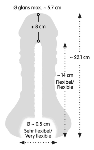 Penisverlängerungshülle & Masturbator 2-in-1 Nature Skin +8cm dehnbare Penishülle von NATURE SKIN kaufen