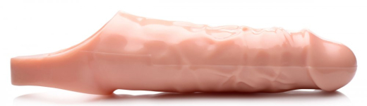 Guaina del pene con anello per testicoli realistico Size Matters color pelle
