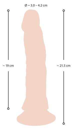 Penisvibrator biegsam m. Fernbedienung Nature Skin TPE mit Saugfuss wasserdicht von NATURE SKIN kaufen