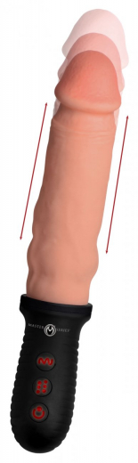 Penisvibrator m. Stossfunktion 8X Auto Pounder hautfarben