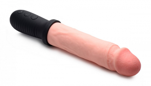 Penisvibrator m. Stossfunktion 8X Auto Pounder hautfarben