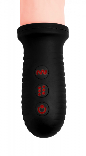 Penisvibrator m. Stossfunktion 8X Auto Pounder hautfarben