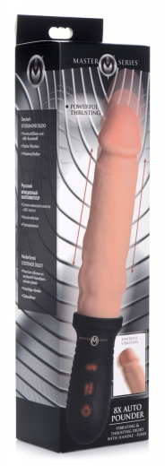 Penisvibrator m. Stossfunktion 8X Auto Pounder hautfarben