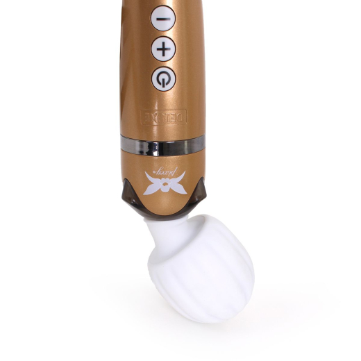 Pixey Deluxe Stabvibrator aufladbar goldfarben extrem leistungsstarkes Stabmassagegerät günstig kaufen