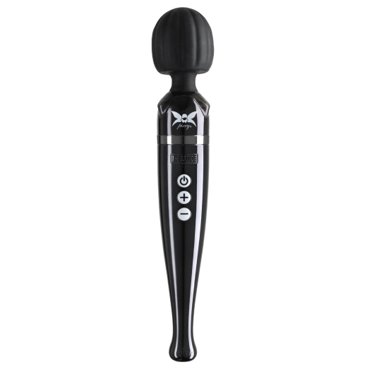 Pixey Deluxe Wand Vibrator rechargeable black-chrome
