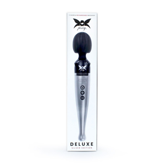 Pixey Deluxe Wand Vibrator rechargeable silver powerful Wand-Massager 3000-12000 RPM buy