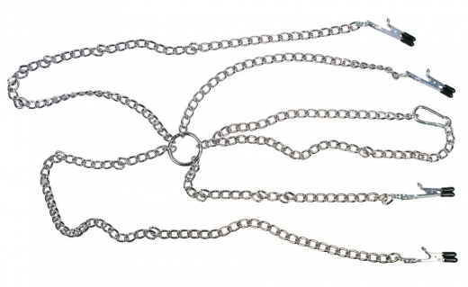 Bridon poney avec pinces à seins et à lèvres