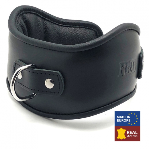Posture Collar padded w. D-Ring Leather