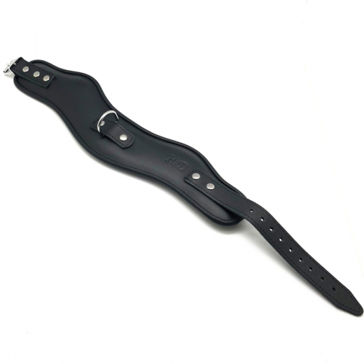 Postur-Halsband gepolstert m. D-Ring Leder mit ergonomischen Rundungen BdSM Haltungs-Halsfessel Rindsleder kaufen