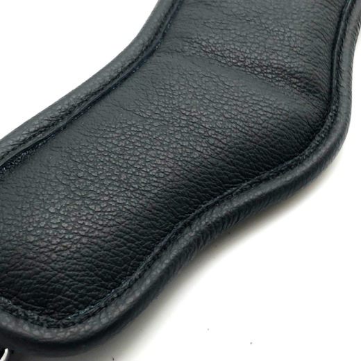 Postur-Halsband gepolstert m. D-Ring Leder mit ergonomischen Rundungen hochwertiges Rindsleder kaufen
