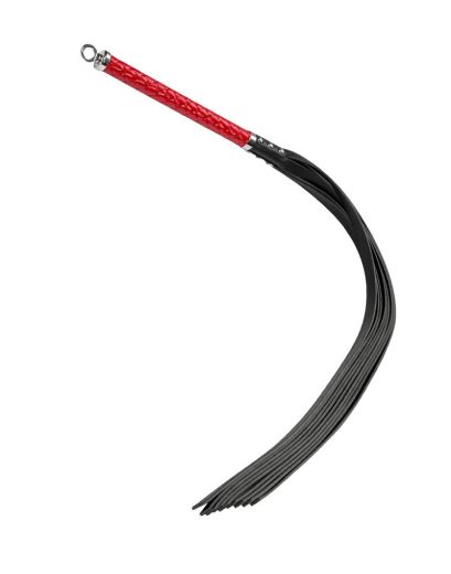 Premium Flogger Whip long Bala Muchi hard red & black