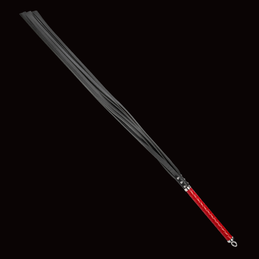 Premium Flogger Peitsche lang Bala Muchi hard rot & schwarz exquisite Handarbeit aus Japan von RISE günstig kaufen