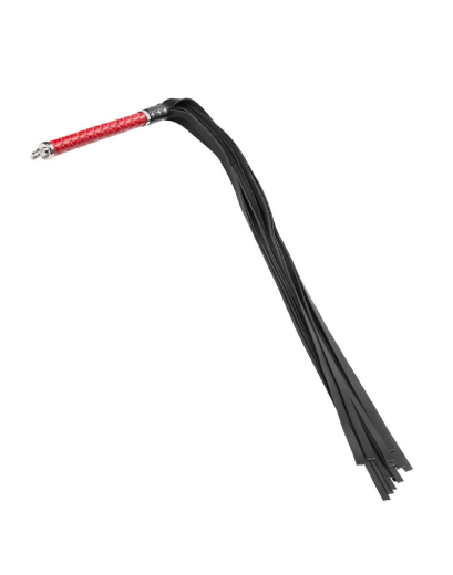 Premium Flogger Whip long Bala Muchi soft red & black