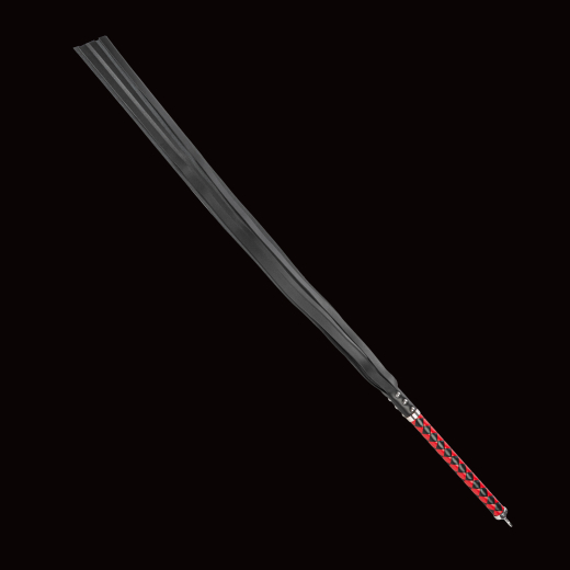 Premium Flogger Whip long Bala Muchi soft red-black exquisite handcrafted BDSM Tool w. soft Leather Tails by RISE buy