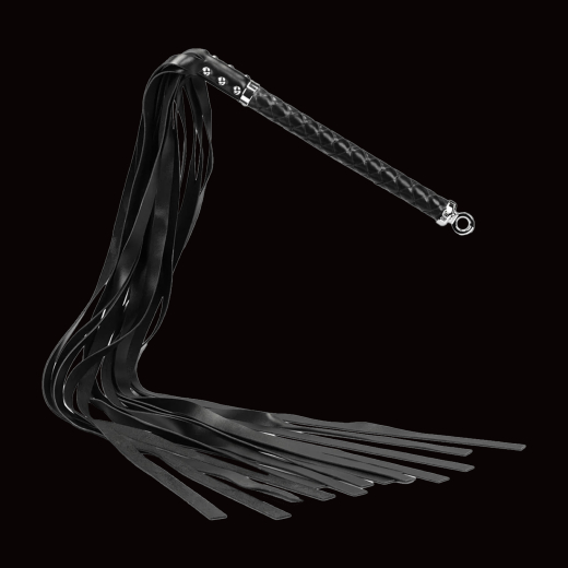 Premium Flogger Whip long Bala Muchi soft black exquisite handcrafted BDSM Tool with braided Handle by RISE Japan buy
