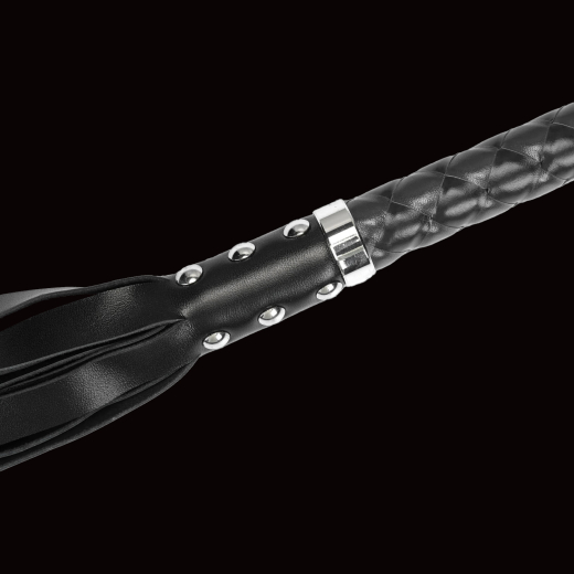 Premium Flogger Whip long Bala Muchi soft black exquisite handcrafted w. soft Leather Tails & braided Handle by RISE buy