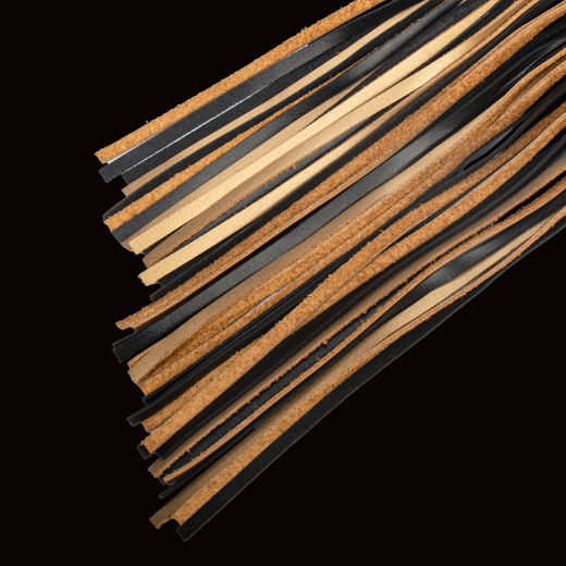 Premium Flogger Whip RISE Cat-o-Nine gold-black with Metal-Loop @Handle by RISE Japan buy