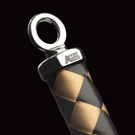 Premium Flogger Whip RISE Cat-o-Nine gold-black handmade exquisite Craftmanship by RISE Japan buy cheap