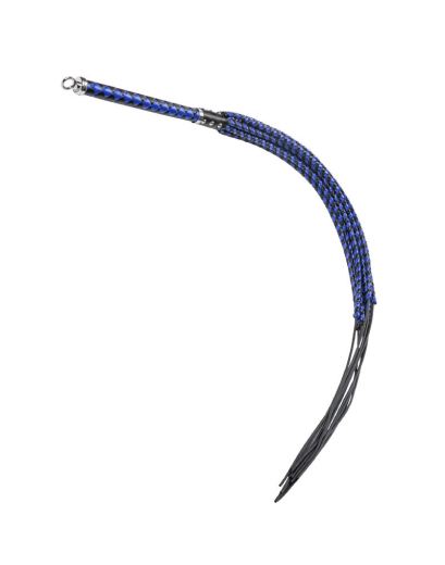Premium Flogger Whip RISE Cat-o-Nine heavy blue-black