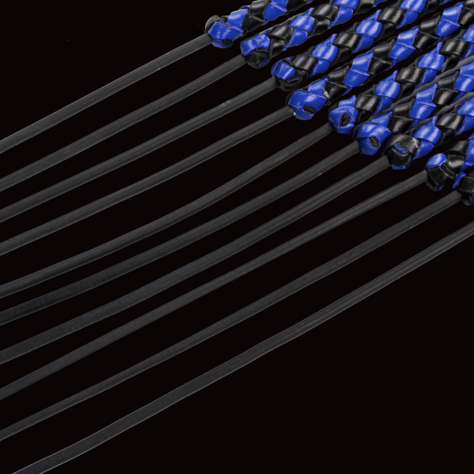 Premium Flogger Whip RISE Cat-o-Nine heavy blue-black braided w. Metal-Loop @Handle-End by RISE Japan buy cheap
